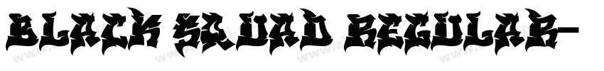 Black Squad Regular字体转换